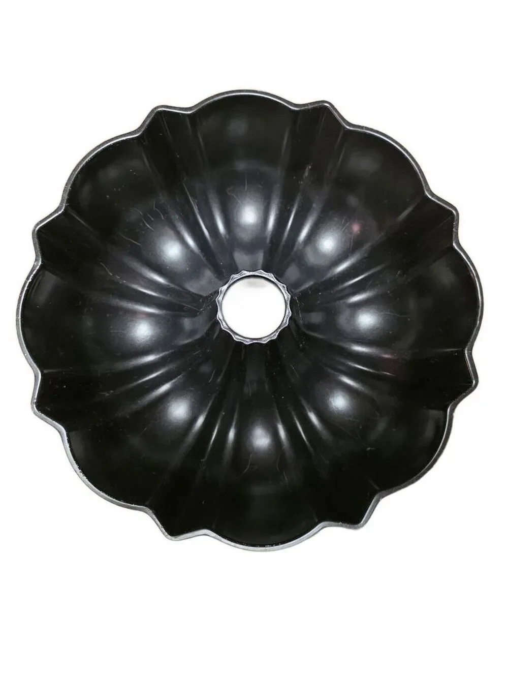Nordic Ware Vintage Bundt Cake Pan Black Cast Aluminum 12 Cup Heavy Duty